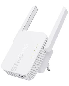 STRONG univerzální opakovač 300S/ Wi-Fi standard 802.11b/g/n/ 300 Mbit/s/ 2,4GHz/ 1x LAN/ bílý