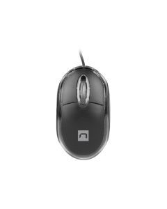 Natec optická myš VIREO 2/1000 DPI/Kancelářská/Optická/1 000 DPI/Drátová USB/Černá