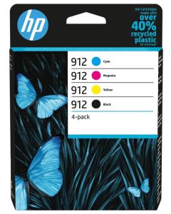 HP 912 CMYK Original Ink Cartridge 4-Pack