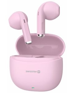 Swissten Bluetooth TWS sluchátka Mini Tune růžová