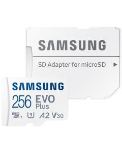 SAMSUNG EVO Plus 2024 MicroSDXC 256GB + SD Adaptér / CL10 UHS-I U3 / A2 / V30