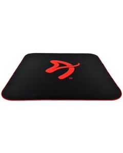 AROZZI Zona Quattro Black Red/ ochranná podložka na podlahu/ 116 x 116 cm/ černá s červeným logem