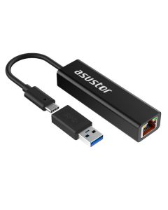 Asustor adaptér AS-U2.5G2 / USB3.2 Gen 1 type-C to 2.5GBASE-T / v balení redukce USB-C na USB-A