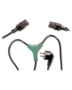 PremiumCord Kabel síťový 230V, Y-kabel přívodní M-2x F