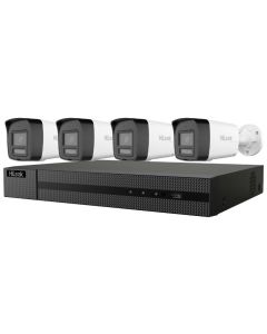 HiLook Powered by HIKVISION/ Smart Hybrid Light KIT 6Mpx Bullet 2TB/ 1x NVR-108MH-C/8P/ 4x IPC-B160HA-LUF