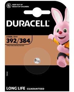 Duracell silver-oxide knoflíková baterie 392/384/SR41 1ks
