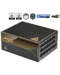 MSI zdroj MEG Ai1600T PCIE5/ 1600W/ ATX3.1/ akt. PFC/ 12 let celk. záruka/ 135mm fan/ modulární kabeláž/ 80PLUS Titanium
