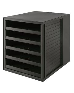 Zásuvkový box HAN, ECO, 5 zásuvek, černý