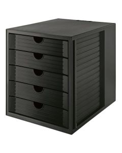 Zásuvkový box HAN Systembox, ECO, 5 zásuvek, černý