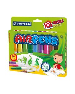 Foukací fixy Centropen AIR PENS - na textil, 10 ks