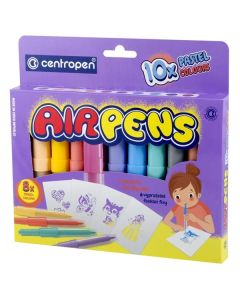 Foukací fixy Centropen AIR PENS - pastelové, 10 ks
