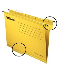 Závěsné papírové desky Esselte Classic žluté