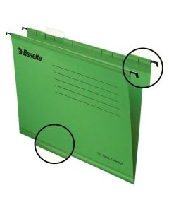 Závěsné papírové desky Esselte Classic zelené