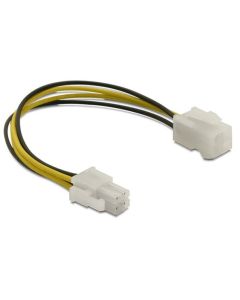 Delock prodlužovací napájecí kabel p4 (4-pinový) samec/samice, 15 cm