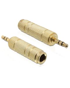 Delock adaptér stereo jack 3,5 mm samec na stereo jack 6,35 mm samice