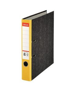 Pák.pořadač Esselte - A4, karton, 5, mramor, žlutý