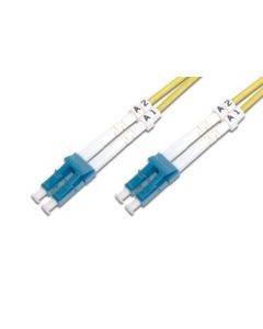 DIGITUS Fiber Optic Patch Cord,, LC (APC) to LC (UPC), Singlemode, OS1, 09/125 µ, Duplex, Length 2m