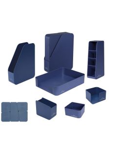 Kancelářská sada CONCORDE Lucky set -  modrý, 7 ks