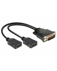 Delock adaptér DMS-59 samec> 2 x HDMI samice 20 cm 