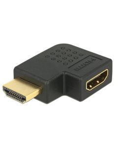 Delock adaptér HDMI A samec/samice, pravoúhlý, vlevo