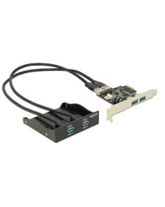 Delock 3.5" přední panel s 2x USB 3.0 porty + PCI Express 2x USB 3.0