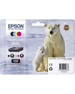 EPSON cartridge T2636 (black/cyan/magenta/yellow) multipack (lední medvěd) XL