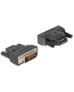 Delock adaptér DVI 24+1 samec > HDMI samice s LED 