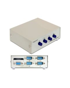 Delock přepínač sériového rozhranní RS-232 4-porty, manuální