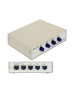 Delock přepínač ethernetového rozhranní 10/100 4-porty, manuální