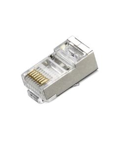 XtendLan Konektor STP RJ45 CAT5e, lanko, stíněný, kulatý, 50u