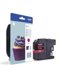 Brother LC-123M (inkoust magenta, 600 str.@ 5%  draft)