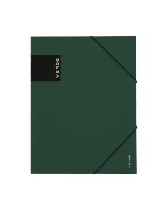 Desky s chlop.a gum.Verde-A4, plastové,zelené,1 ks
