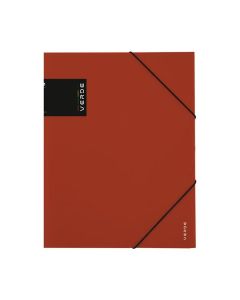 Desky s chlop.a gum.Verde-A4, plastové,cihlové,1ks