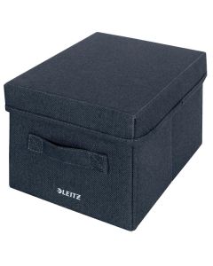 Úlož.krabice Leitz - textil, víko, S, šedé, 2 ks