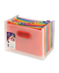 Organizér s přihrádkami Snopake - Rainbow,A4,13př.
