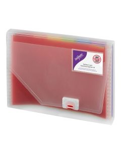 Desky s přihrádkami Snopake - Rainbow, A4,6 přihr.