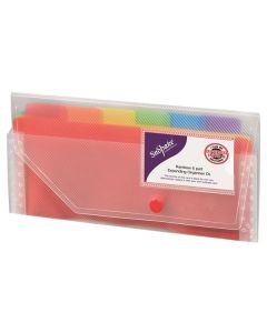 Desky s přihrádkami Snopake - Rainbow, DL,6 přihr.