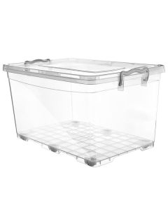 Pl.krabice Orion - Multi,transp.,víko/kolečka,80 l