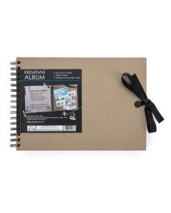 Kreativní album - 30 x 21,5 cm, hnědé, 1 ks