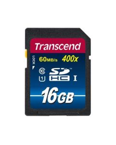 Transcend 16GB SDHC (Class10) UHS-I 400X (Premium) paměťová karta