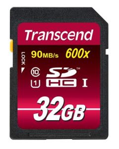Transcend 32GB SDHC (Class 10) UHS-I 600x (Ultimate) MLC paměťová karta