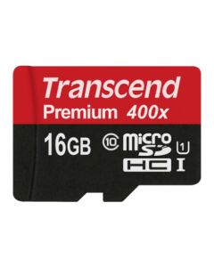 Transcend 16GB microSDHC UHS-I 400x Premium (Class 10) paměťová karta (bez adaptéru)