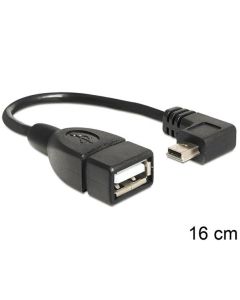 Delock kabel USB mini samec > USB 2.0-A samice OTG 16 cm