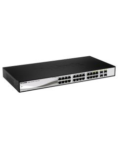 D-Link DGS-1210-20 L2/L3 Smart+ switch, 16x GbE, 4x RJ45/SFP, fanless