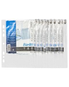 Euroobaly s uzavíráním na zip Bantex A5, 10 ks