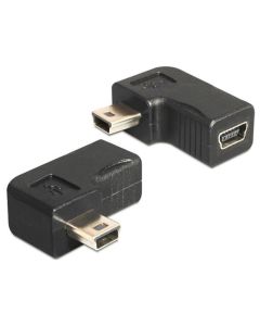 Delock adaptér USB-B mini 5-pin samec/samice 90° pravoúhlý