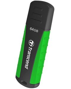 Transcend 64GB JetFlash 810, USB 3.1 (Gen 1) flash disk, černo/zelený, odolá nárazu, tlaku, prachu i vodě