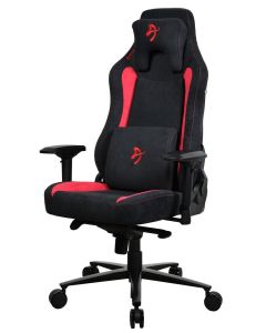 AROZZI herní židle VERNAZZA Supersoft Red/ látkový povrch/ černočervená