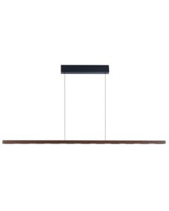 IMMAX NEO MADEIRA lineár osvětlení, dřevo ořech, 157cm, stmívatelné senzorem