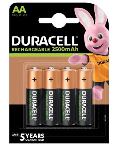 Duracell Rechargeable baterie nabíjecí 2500mAh 4 ks (AA)